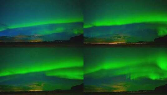 冰岛北极光3件装高清在线视频素材下载