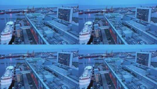 英国皇家游艇和苏格兰爱丁堡海洋码头屋顶4高清在线视频素材下载