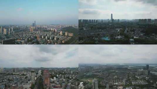 江苏镇江城市大景航拍高清在线视频素材下载