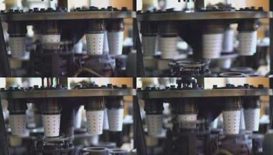 纸杯生产高清在线视频素材下载