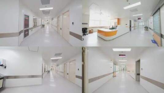 干净整洁的手术室走廊高清在线视频素材下载