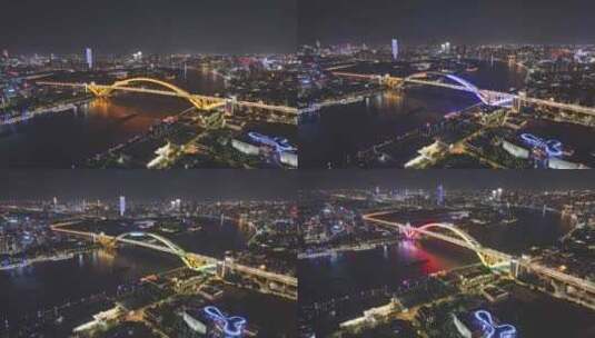 【原创4K】航拍卢浦大桥高清在线视频素材下载