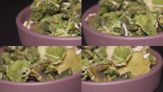 蔬菜菜干莴笋干食材高清在线视频素材下载