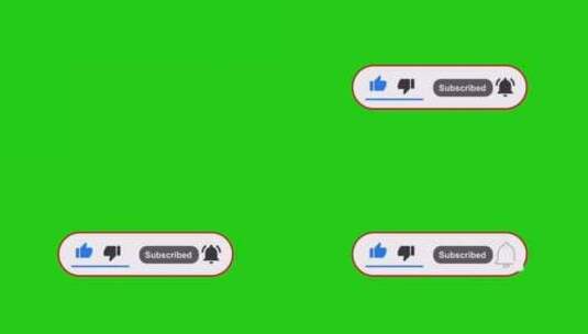 动画youtube订阅订阅按钮高清在线视频素材下载