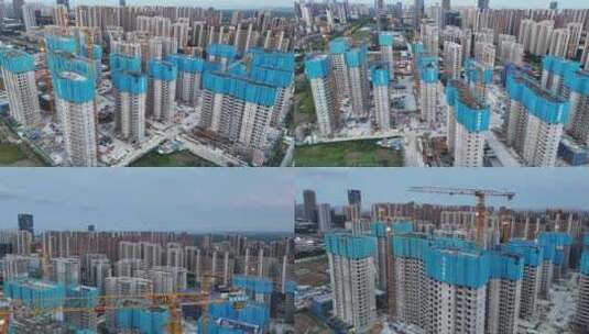 住宅楼建筑工地高清在线视频素材下载