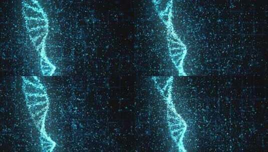 数字dna分子结构4k高清在线视频素材下载