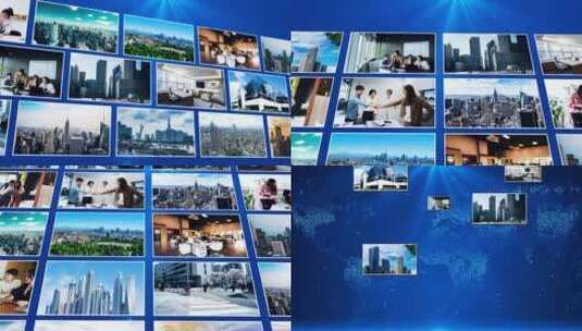 科技震撼企业公司图片证书宣传展示高清AE视频素材下载