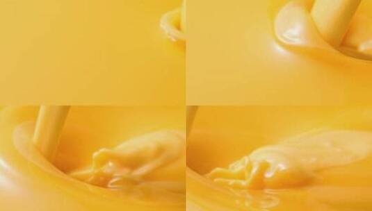 鸡蛋液流动液体高清在线视频素材下载