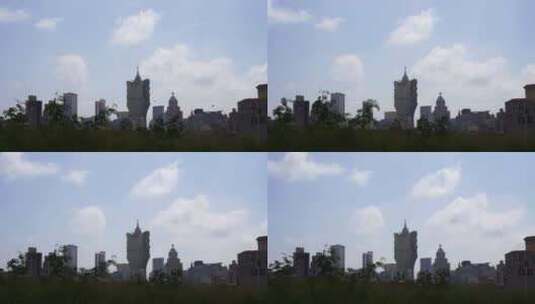 澳门新葡京酒店固定镜头拍摄澳门地标建筑高清在线视频素材下载