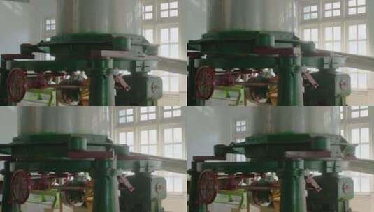 茶叶制造厂用绞碎茶叶的研磨机高清在线视频素材下载