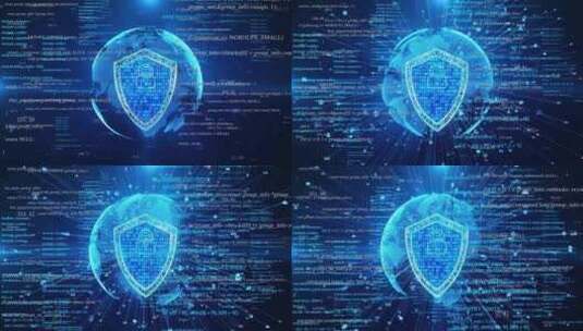 数据安全保护盾密码锁大数据存储高清在线视频素材下载