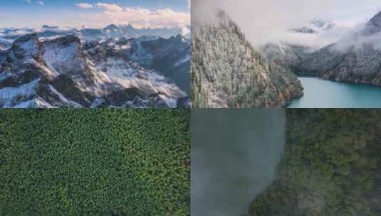 【4K】祖国大好河山自然风光高清在线视频素材下载