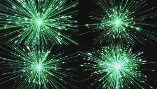 动态绿色粒子条纹电影背景高清在线视频素材下载