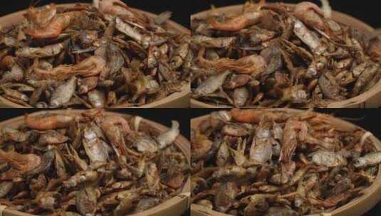 湖南土特产小鱼小虾4k实拍高清在线视频素材下载