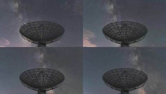 国家天文台明安图观测基地银河高清在线视频素材下载