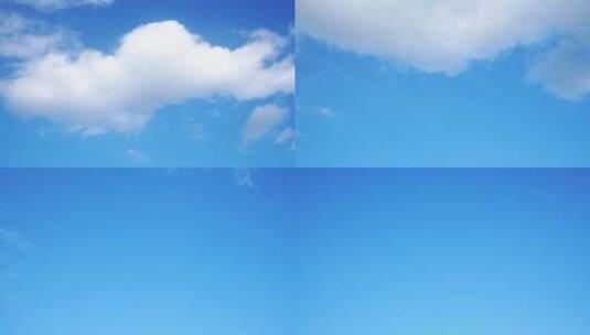 天空延时云朵蓝天白云夏日晴朗天空云层流动高清在线视频素材下载