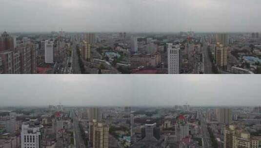 大庆城市景色航拍高清在线视频素材下载