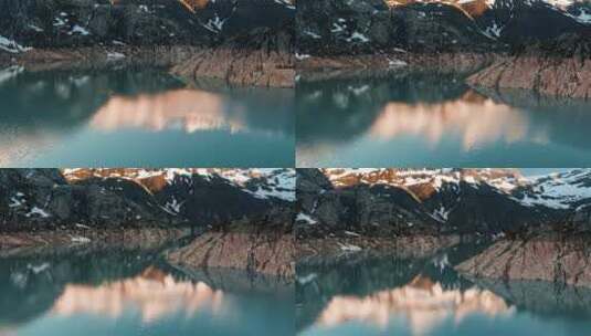 湖边山的倒影高清在线视频素材下载