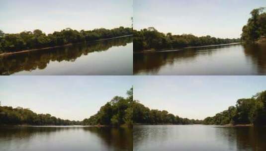 视角拍摄巴西亚马逊河下游高清在线视频素材下载