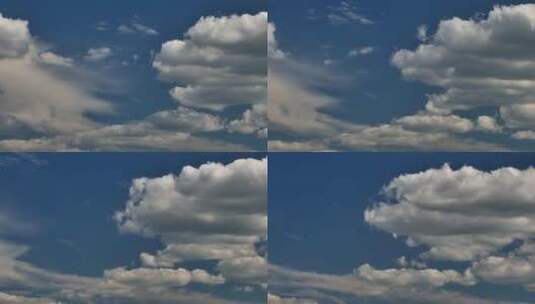 观看天空的云朵变化高清在线视频素材下载