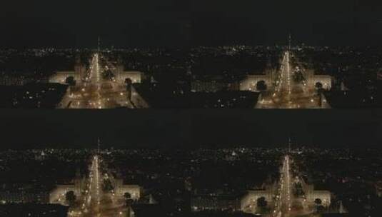 城市街道夜景高清在线视频素材下载