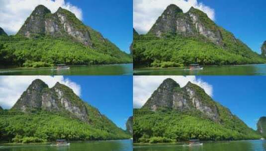 广西美景 桂林山水 漓江风光 漓江漂流高清在线视频素材下载