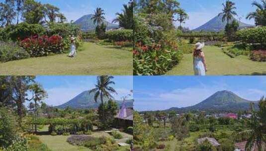 美娜多旅游度假村航拍高清在线视频素材下载