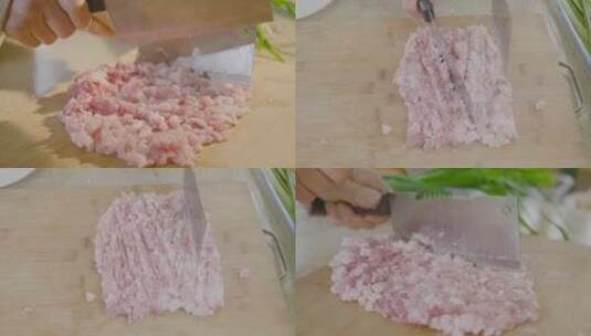 切猪肉素材高清在线视频素材下载