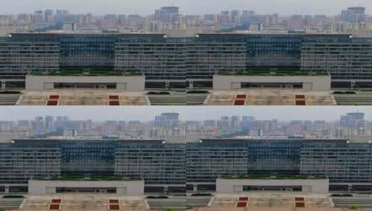 航拍广西柳州市政大楼高清在线视频素材下载