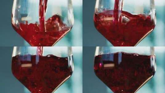 红酒倒在酒杯里高清在线视频素材下载