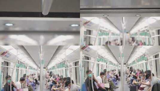 上海地铁内场景高清在线视频素材下载