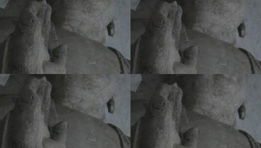 龙门石窟佛像高清在线视频素材下载