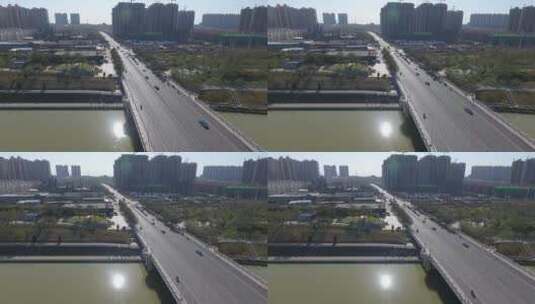 航拍甘肃现代现代化发展建筑高清在线视频素材下载