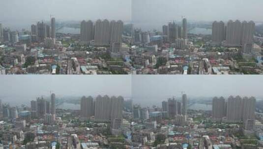 湖北襄阳城市航拍高清在线视频素材下载