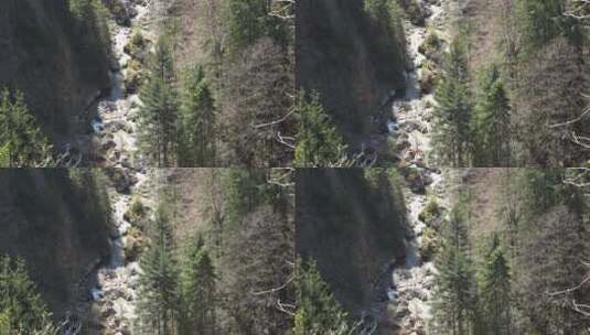瑞士峡谷景观高清在线视频素材下载