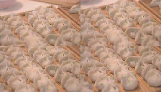 包饺子春节团聚中国年高清在线视频素材下载