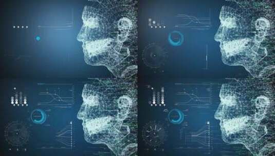 AI人工智能大脑数据计算功能高清在线视频素材下载