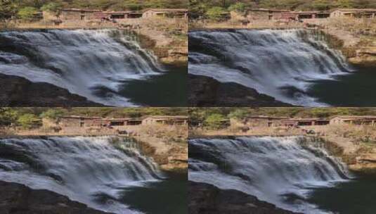 竖屏瀑布水流高清在线视频素材下载