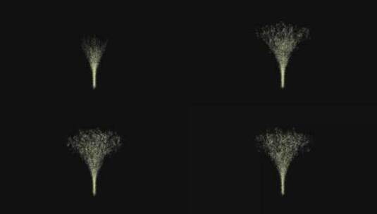 金色粒子形成大树消失2高清在线视频素材下载
