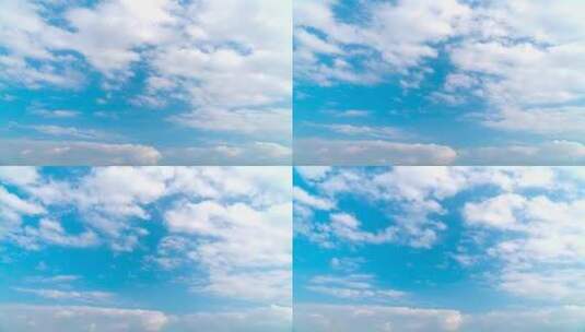 延时摄影4K｜蓝天白云流动晴空动态云空镜高清在线视频素材下载