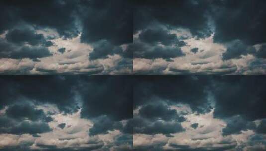 蓝天白云纯天空延时摄影高清在线视频素材下载