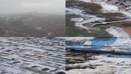 威海千里山海知名景点冬季雪后视频合集高清在线视频素材下载