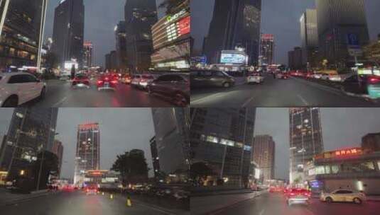 重庆光环夜景高清在线视频素材下载