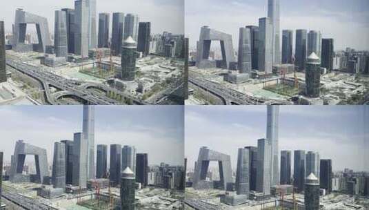 北京国贸cbd城市景观高清在线视频素材下载