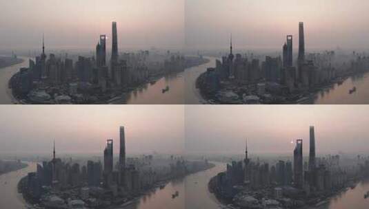 上海航拍白天素材高清在线视频素材下载