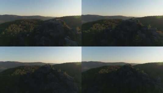 日落时的山顶高清在线视频素材下载