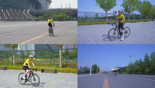 活力运动 骑自行车 骑车高清在线视频素材下载
