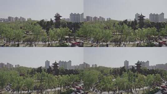 西安城市印迹-兴庆宫公园15高清在线视频素材下载