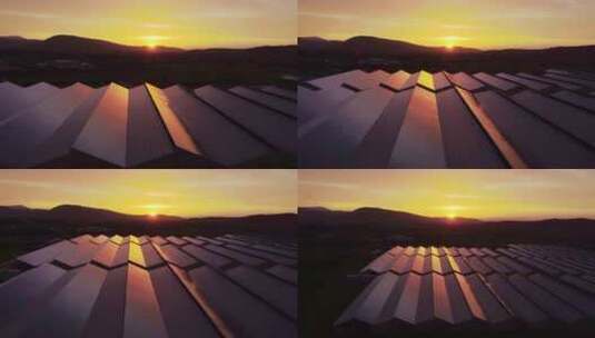 光伏发电新能源科技环保节能太阳能发电片头高清在线视频素材下载