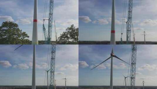 大型风电场高清在线视频素材下载